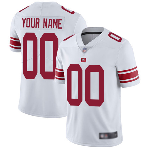 Men New York Giants Customized White Vapor Untouchable Custom Limited Football Jersey